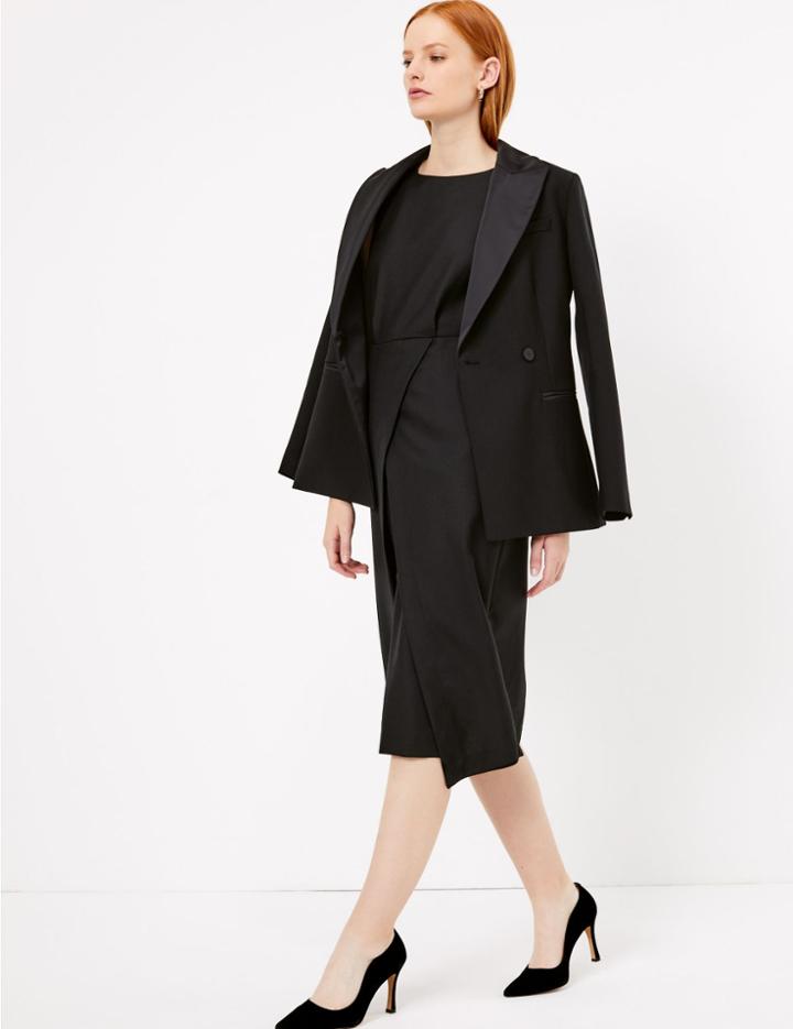 Marks & Spencer Tailored Waisted Midi Dress