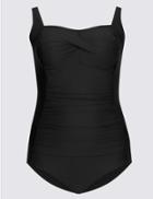 Marks & Spencer Plus Secret Slimming&trade; Bandeau Swimsuit Black