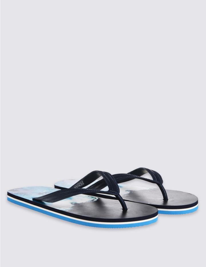 Marks & Spencer Wave Flip-flop Blue Mix