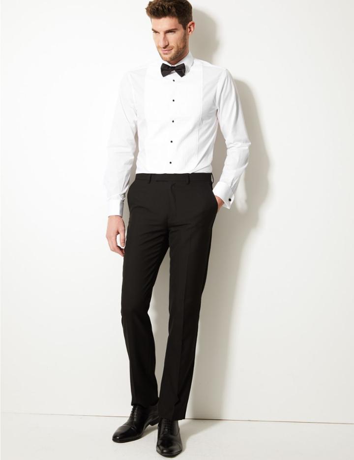 Marks & Spencer Pure Cotton Slim Fit Dinner Shirt
