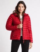 Marks & Spencer Down & Feather Jacket With Stormwear&trade; Red