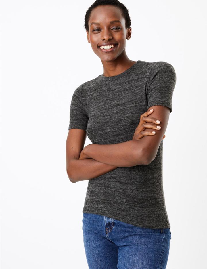 Marks & Spencer Fitted Short Sleeve Top