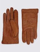Marks & Spencer Italian Leather Gloves With Thinsulate&trade; Tan