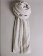 Marks & Spencer Pure Cashmere Textured Scarf Grey