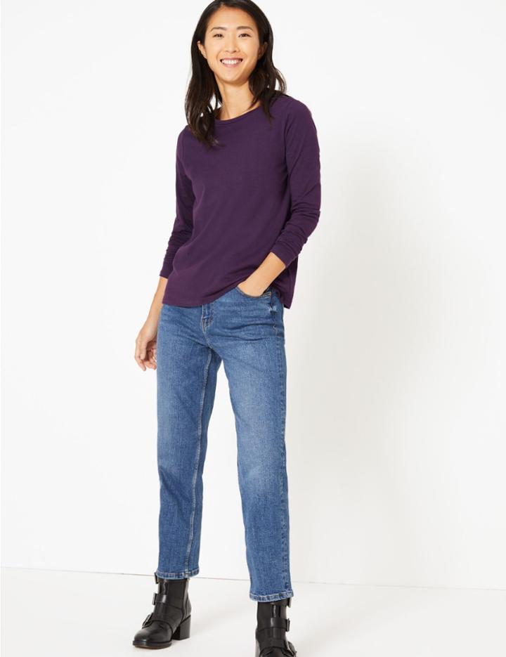 Marks & Spencer Pure Cotton Straight Fit Top
