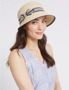 Marks & Spencer Bow Cloche Summer Hat Natural Mix