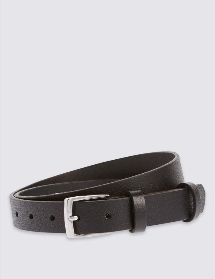 Marks & Spencer Leather Casual Belt Black