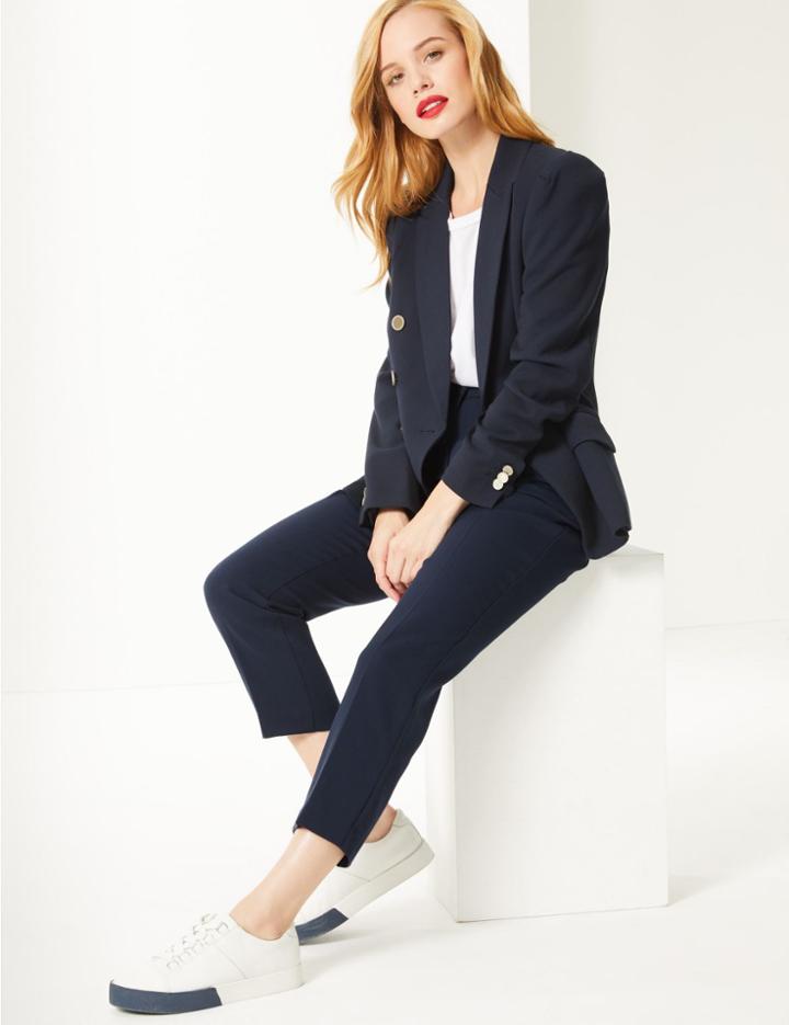 Marks & Spencer Petite Slim Leg Trousers