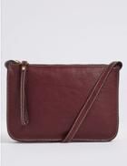 Marks & Spencer Leather Cross Body Bag Mulberry