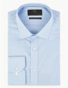 Marks & Spencer Slim Fit Cotton Twill Non-iron Shirt Sky Blue