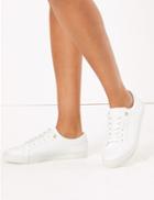 Marks & Spencer Eyelet Detail Lace Up Trainers White