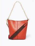 Marks & Spencer Leather Crossbody Bag Burnt Orange