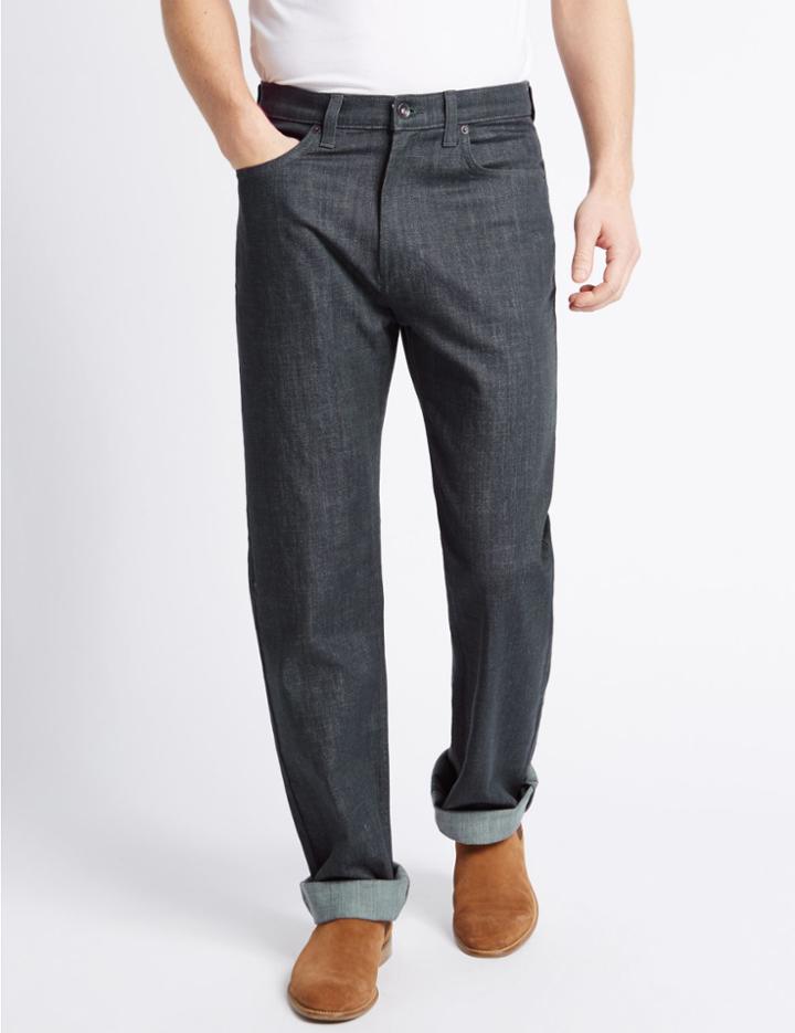 Marks & Spencer Regular Fit Staynew&trade; Jeans Grey