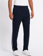 Marks & Spencer Cotton Rich Joggers Navy Mix