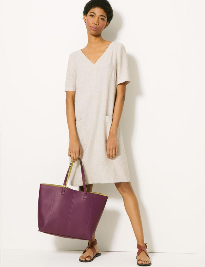 Marks & Spencer Shopper Bag Dark Magenta