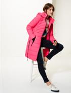 Marks & Spencer Padded Jacket With Stormwear&trade; Bright Pink