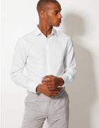 Marks & Spencer Cotton Rich Stretch Shirt White