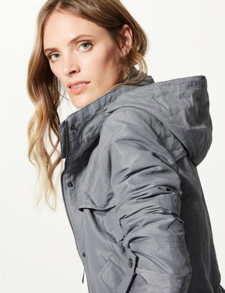 Marks & Spencer Anorak Jacket Silver Grey