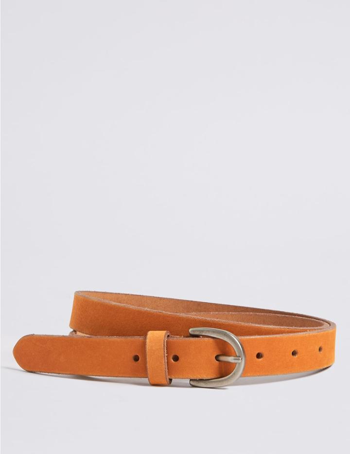 Marks & Spencer Nubuck Jeans Hip Belt Mustard