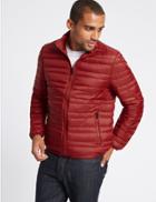 Marks & Spencer Down & Feather Jacket With Stormwear&trade; Wine