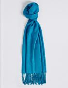 Marks & Spencer Modal Rich Pashminetta Scarf Bright Turquoise