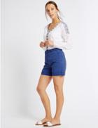 Marks & Spencer Pure Cotton Shorts Iris