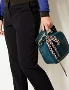 Marks & Spencer Faux Leather Cross Body Bag With Scarf Teal