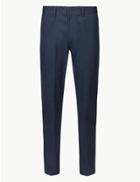 Marks & Spencer Slim Fit Pure Cotton Chinos Mid Blue