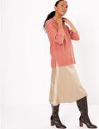 Marks & Spencer Long Sleeve Relaxed Fit Jumper Hot Bronze