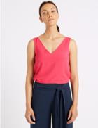 Marks & Spencer Wide Strap V-neck Vest Top Black