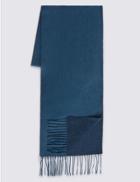 Marks & Spencer Reversible Pure Cashmere Scarf Mulberry