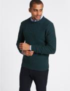 Marks & Spencer Wool Rich Textured Jumper Dark Teal