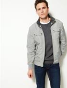 Marks & Spencer Bomber Jacket With Stormwear&trade; Light Stone