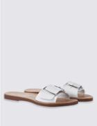 Marks & Spencer Leather Buckle Sandals White