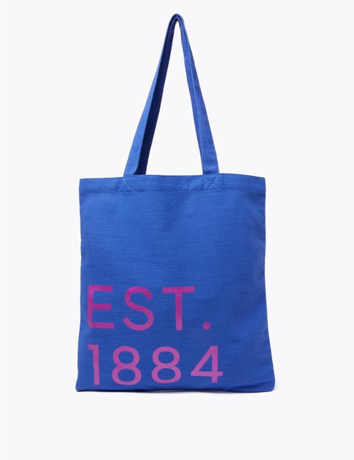 Marks & Spencer Pure Cotton Canvas Shopper Bag Cobalt