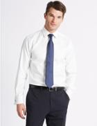 Marks & Spencer Tailored Fit Classic Collar Double Cuff Shirt White