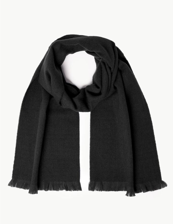 Marks & Spencer Textured Scarf Black
