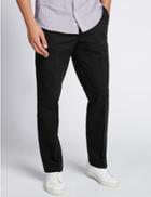 Marks & Spencer Pure Cotton Regular Fit Chinos Black