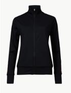 Marks & Spencer Quick Dry Long Sleeve Jacket Black Mix