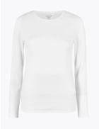 Marks & Spencer Pure Cotton Regular Fit T-shirt White