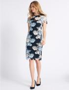 Marks & Spencer Lace Fuller Bust Short Sleeve Bodycon Dress Multi