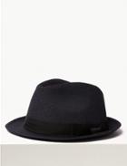 Marks & Spencer Cotton Textured Trilby Navy Mix