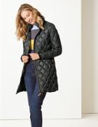 Marks & Spencer Down & Feather Coat With Stormwear&trade; Dark Grey