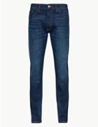 Marks & Spencer Vintage Wash Slim Fit Jeans Dark Denim