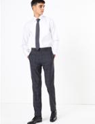 Marks & Spencer Skinny Fit Overcheck Trousers Indigo