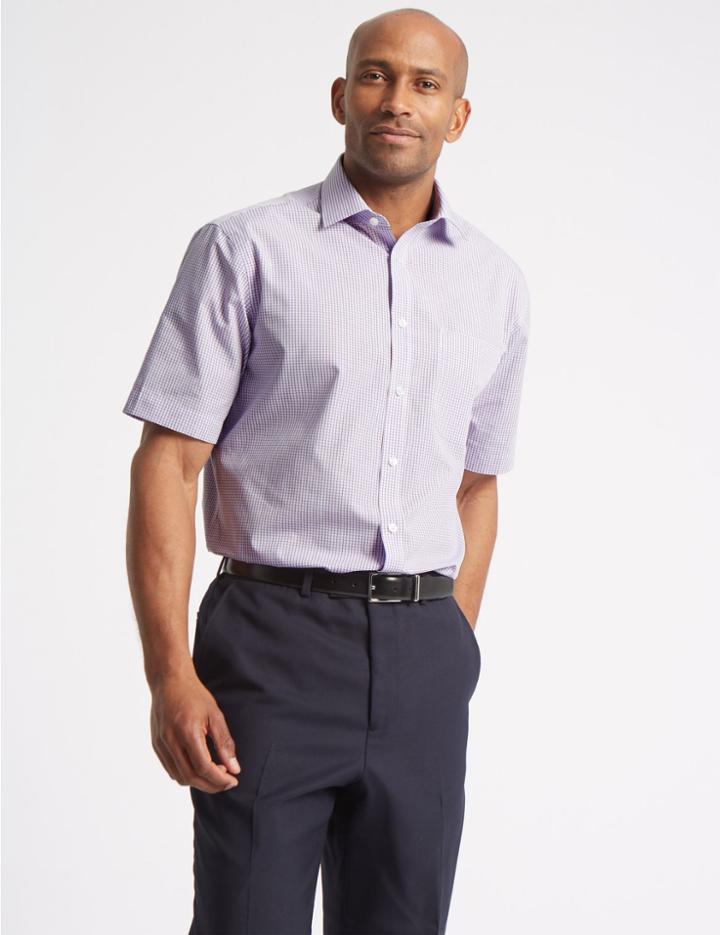 Marks & Spencer 2 Pack Short Sleeve Regular Fit Shirt Multi