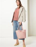 Marks & Spencer Faux Leather Tote Bag Blush