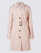 Marks & Spencer Trench Coat With Stormwear&trade; Pale Pink