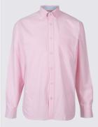 Marks & Spencer Pure Cotton Shirt With Pocket Pink