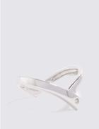 Marks & Spencer V-stone Set Ring Silver Mix